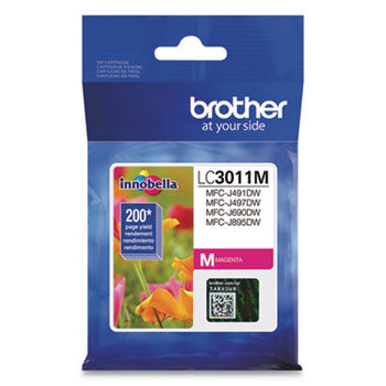 Picture of Brother International LC3011M Original Ink Cartridge Single Pack - Standard Yield, Magenta
