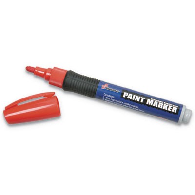 Picture of Ability One 5889100 Medium Bullet Tip Paint Marker&#44; Red