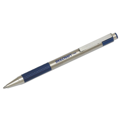 Picture of Ability One 6661051 0.7 mm Retractable Ballpoint Pen&#44; Blue