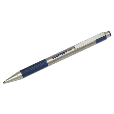 Picture of Ability One 6661052 1 mm Retractable Ballpoint Pen&#44; Blue