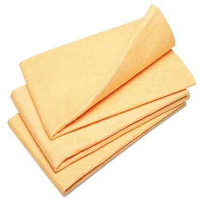 Picture of Ability One 2156569 23 x 20 in. Synthetic Shammy Cloth&#44; Orange - Pack of 3