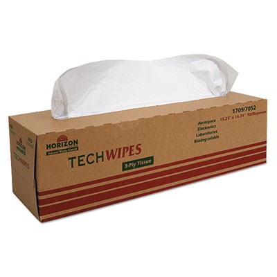 Picture of Ability One 4487052 15.25 x 16.5 in. Low-Lint Wipes&#44; White - 3 Carton