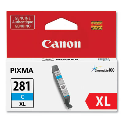 Picture of Canon 2034C001 CLI-281C Extra Large Cyan Ink Cartridge