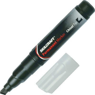 Picture of AbilityOne 9731059 7520009731059 Chisel Tip Large Permanent Marker&#44; Black