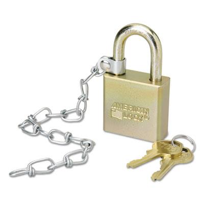Picture of AbilityOne 5881010 5340015881010 1.75 in. Steel Padlock with Attached Chain