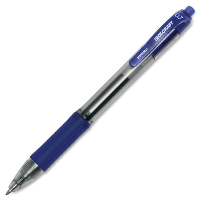 7520016473136 SKILCRAFT Retractable Gel Pen, Medium Point, Blue, Dozen