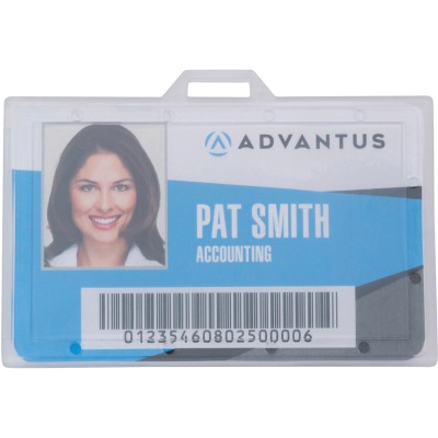 Picture of Advantus 97099 Clear Horizontal ID Card Holders