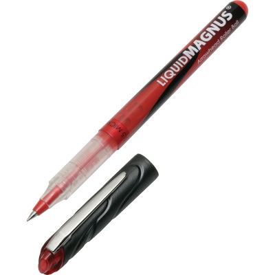 Picture of AbilityOne 4940908 7520014940908 Needle Liquid Magnus Roller Ball Stick Pen&#44; Red Ink