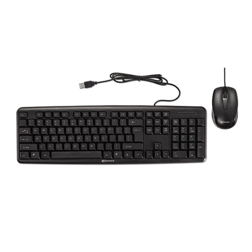 Picture of Innovera 69202 USB Port Slimline Keyboard & Mouse&#44; Black