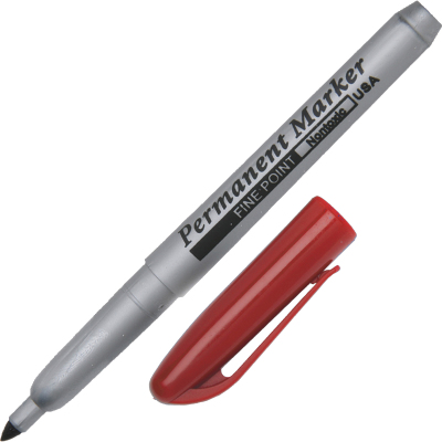Picture of AbilityOne 5114324 7520015114324 Permanent Marker&#44; Fine Point - Red