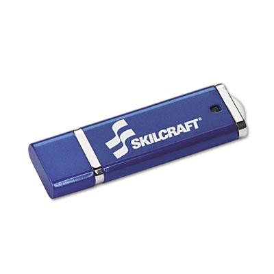 Picture of AbilityOne 5584992 7045015584992 4GB USB Flash Drive with 256-Bit Aes Encryption&#44; Blue