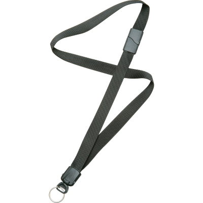 Picture of AbilityOne 6130196 8455016130196 36 in. Breakaway Lanyard with Key Ring&#44; Black