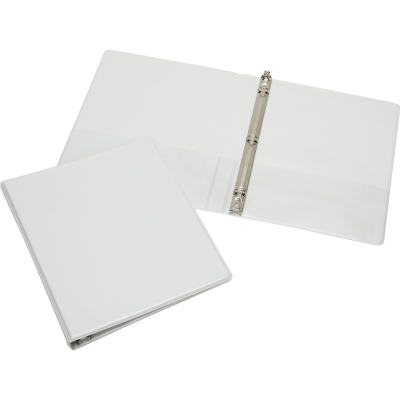 Picture of AbilityOne 5104859 7510015104859 11 x 8.5 in. Round Ring Binder - White&#44; 0.5 in. Capacity