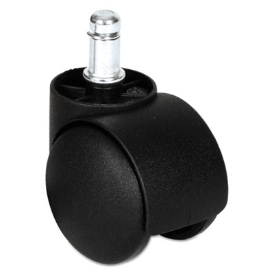 Picture of Alera CASTERHT1 Dual Wheel B Stem Hard Hooded Casters - Black&#44; Pack of 5