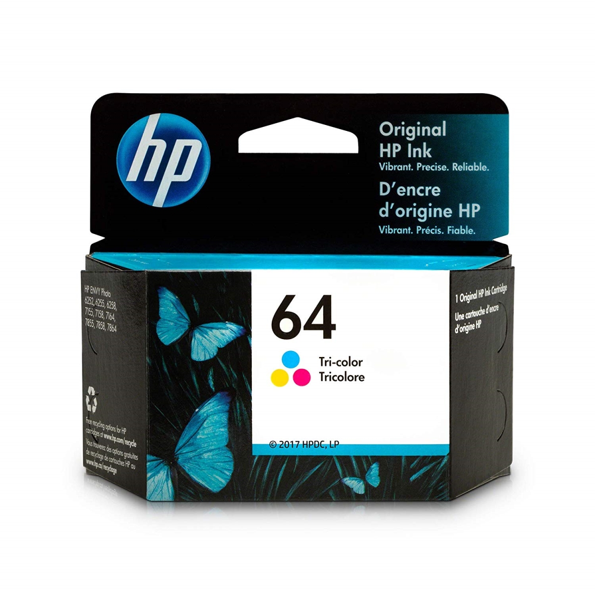 Hewlett Packard  64 High Yield Tri-Color Original Ink Cartridge