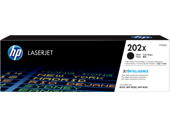 Hewlett Packard CF500X High Yield 202X LaserJet Toner Cartridge - Black
