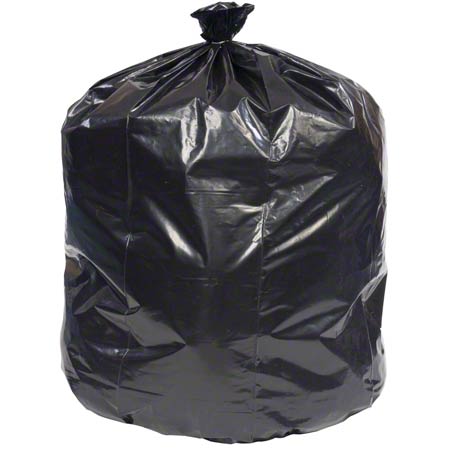 ECO Strong,Can Liner, 7 to 10 gal, 0.9 mil, 22 in W x 25 in H, Black, 20PK