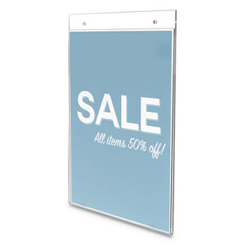 Picture of Deflecto 68201VP 8.5 x 11 in. Classic Image Wall Sign Holder&#44; Clear - Pack of 12