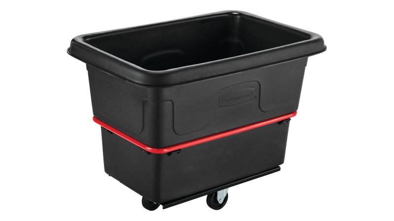 Rubbermaid FG470800 BLA Trash Cart w/ 700 lb Capacity, Black, 600 lb Capacity