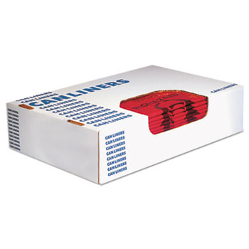 Picture of HER A4823PR 23 x 24 in. Healthcare Biohazard Printed Can Liners&#44; 8-10 gal&#44; 1.3 mm Red