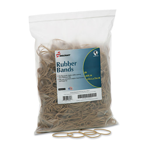 Picture of Ability One NSN5783517 1 lbs Rubber Bands&#44; Size 16 - 2.5 x 0.625 in. 2300 Bands Pack