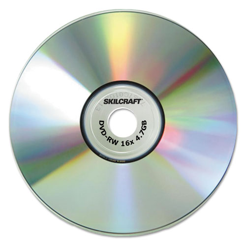 Picture of Ability One NSN5155371 4.7GB 4X DVD-RW Branded Attribute Media Disks&#44; Silver - Pack of 5