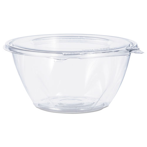 Picture of Dart Container DCCCTR32BF 32 oz Tamper-Resistant Evident Bowls with Flat Lid&#44; Clear - 7 x 7 x 3.2 in. - 150 Count