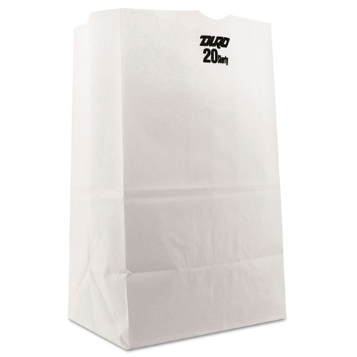 Picture of AJM Packaging BAGGW20S500 40 lbs No.20 Squat Standard Paper Grocery Bag&#44; White&#44; 8.25 x 5.937 x 13.375 in. - 500 per Bags