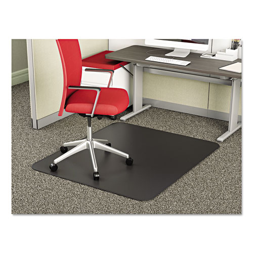 Picture of Deflecto DEFCM14142BLK 36 x 48 in. Rectangular Supermat Frequent Use Chair Mat for Medium Pile Carpet&#44; Black