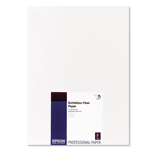 Picture of Epson America EPSS045037 13 x 19 in. Exhibition Fiber Paper&#44; White&#44; 25 Sheets