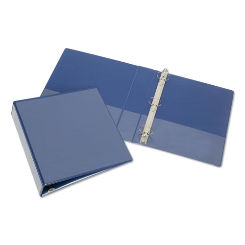 Picture of Ability One NSN5104860 0.5 lbs Round Ring Binder&#44; Blue - 11 x 8.5 in.