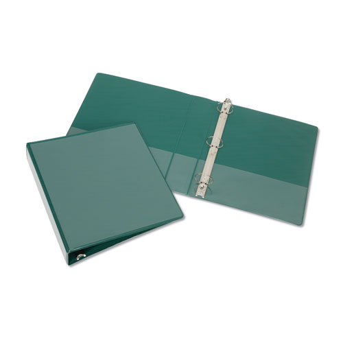 Picture of Ability One NSN2723231 3 in. Round Ring Binder&#44; Green - 11 x 8.5 in.