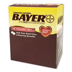 Picture of Bayer PFYBXBG50 Aspirin Tablets - Pack of 2 - 50 Pack Per Box