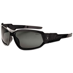 EGO Nylon & Polycarb Skullerz Loki Safety Glasses & Goggles, Black Frame & Smoke Lens