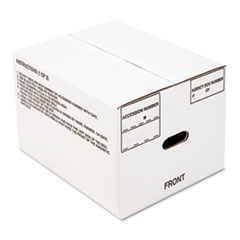 Picture of Ability One NSN1178249 8115001178249 Fiberboard Storage Box&#44; White - 12 x 14.75 x 9.5 in. - 25 Per Bundle