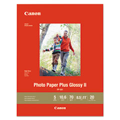 Picture of Canon Computer Systems CCSI CNM1432C003 70 lbs Photo Paper Plus Glossy II, White - 8.5 x 11 in. - 20 Sheets Per Pack