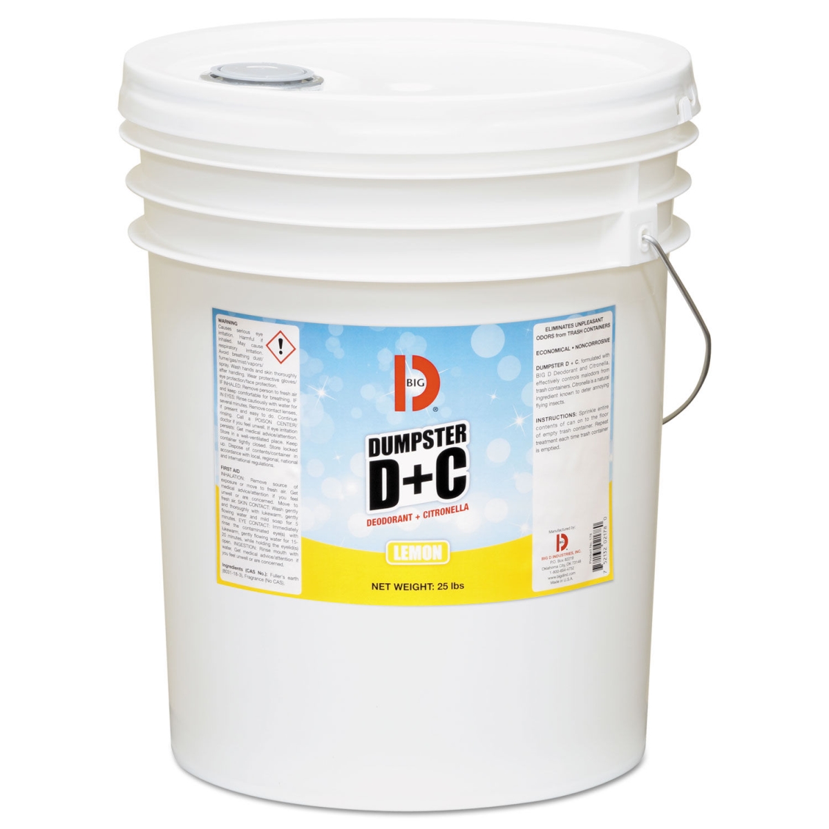 Picture of Big D Industries BGD178 Dumpster D Plus C Deodorant, 25 lbs Container
