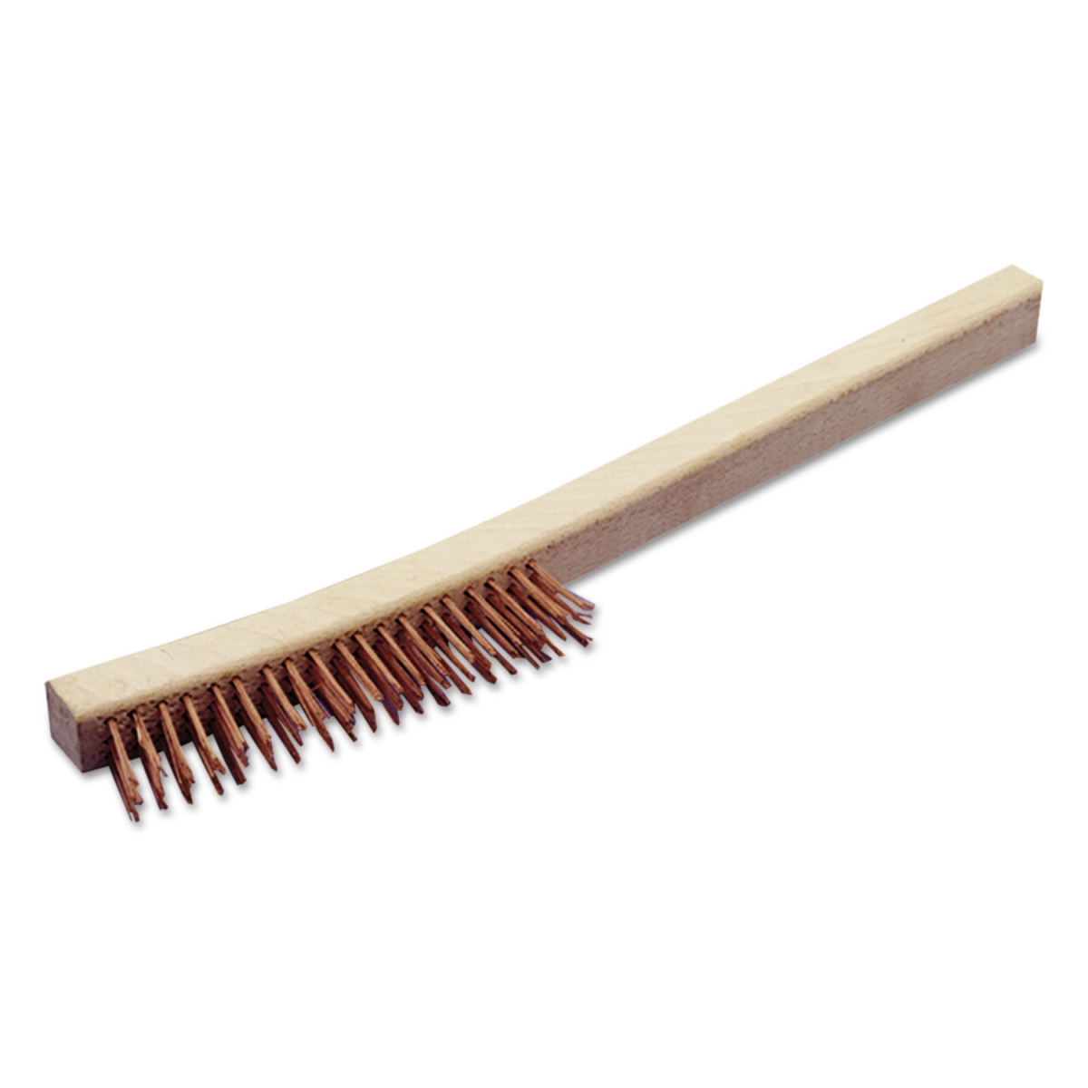 Picture of Ability One NSN2555135 13.5 in. Wire Brush 1.25 in. Bristles&#44; Copper & Wood
