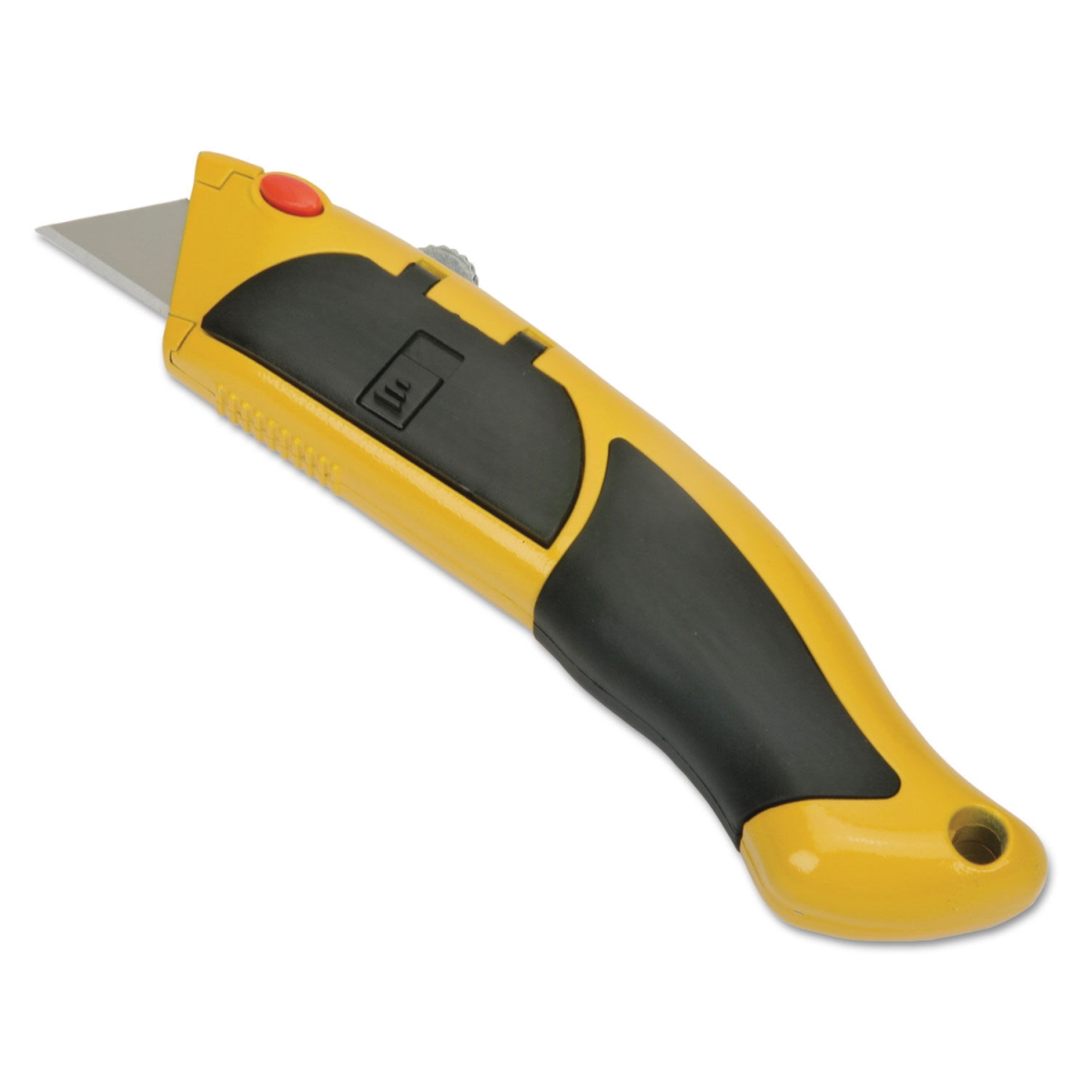 Picture of Ability One NSN6217915 Utility Knife With Cushion Grip Handle&#44; 2 Point Blade&#44; Yellow & Black