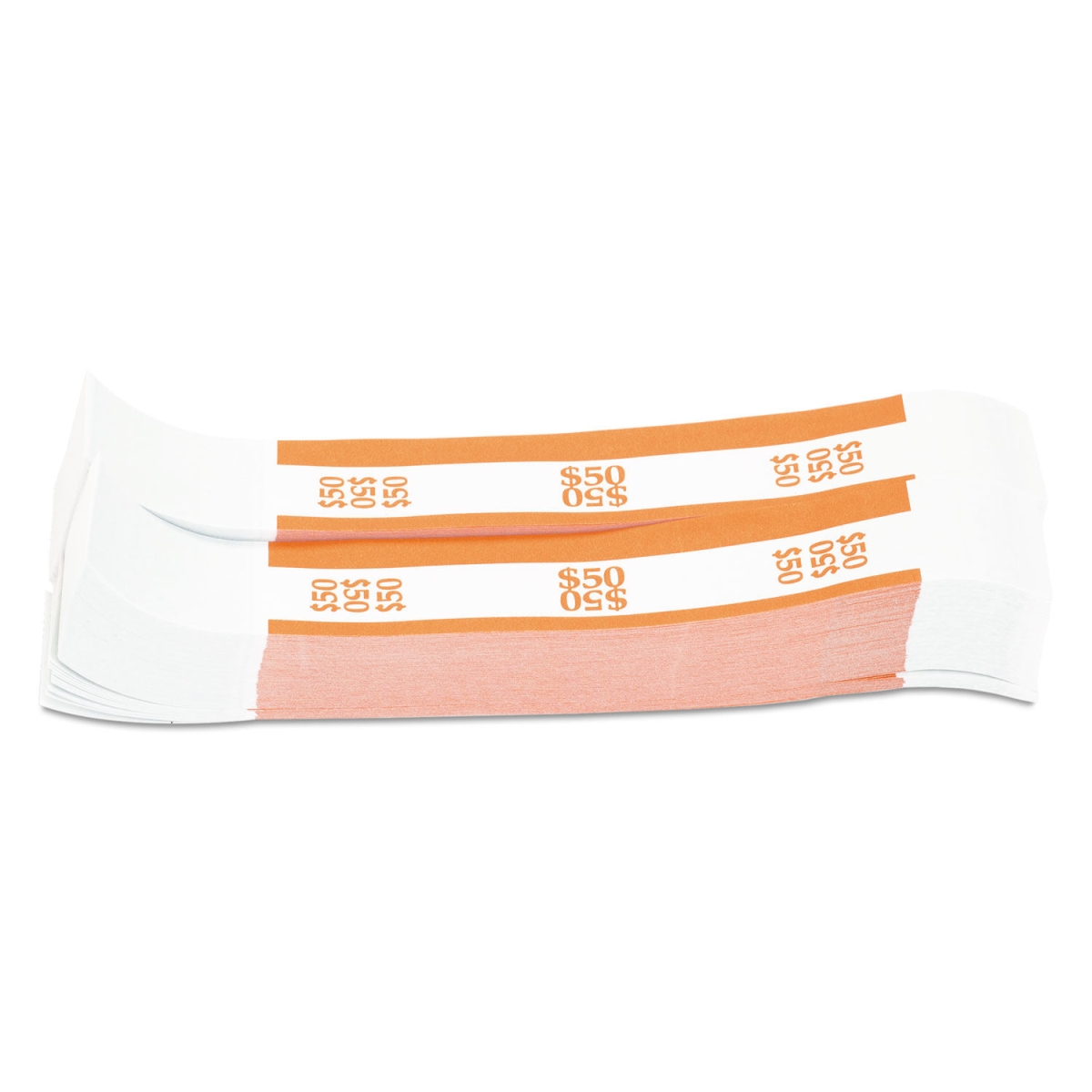 Picture of Coin-Tainer CTX400050 50 in. Currency Straps with Dollar Bills&#44; Orange - Pack of 1000