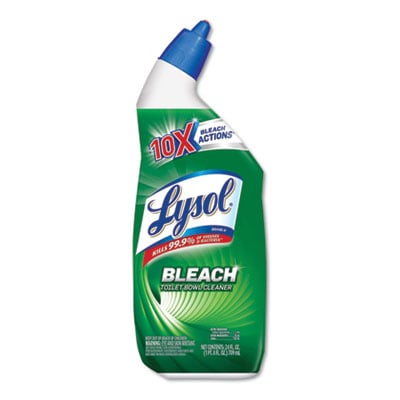 Centaurus AZ Bathroom Toilet Cleaner - Reckitt Benckiser ? Toilet Bowl Cleaner Bleach ? Liquid - 24 Oz 2pack - Cleans, Disinfects & Whitens the Toilet ? Available Gloves