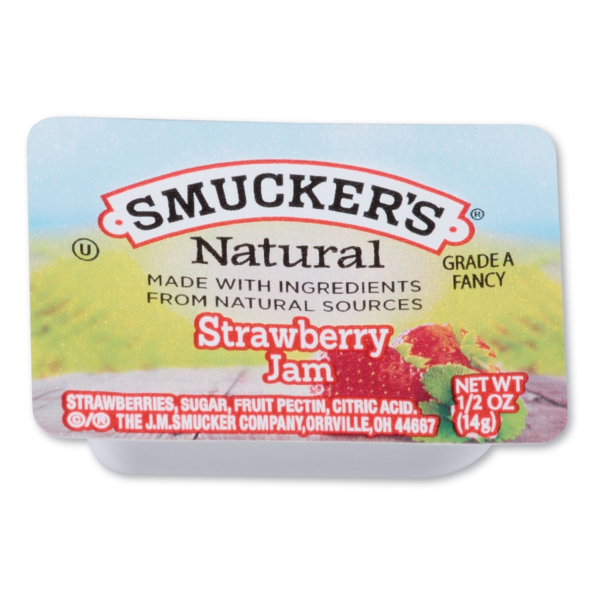 Picture of J.M. Smucker SMU8201 0.5 oz Container Natural Strawberry Jam