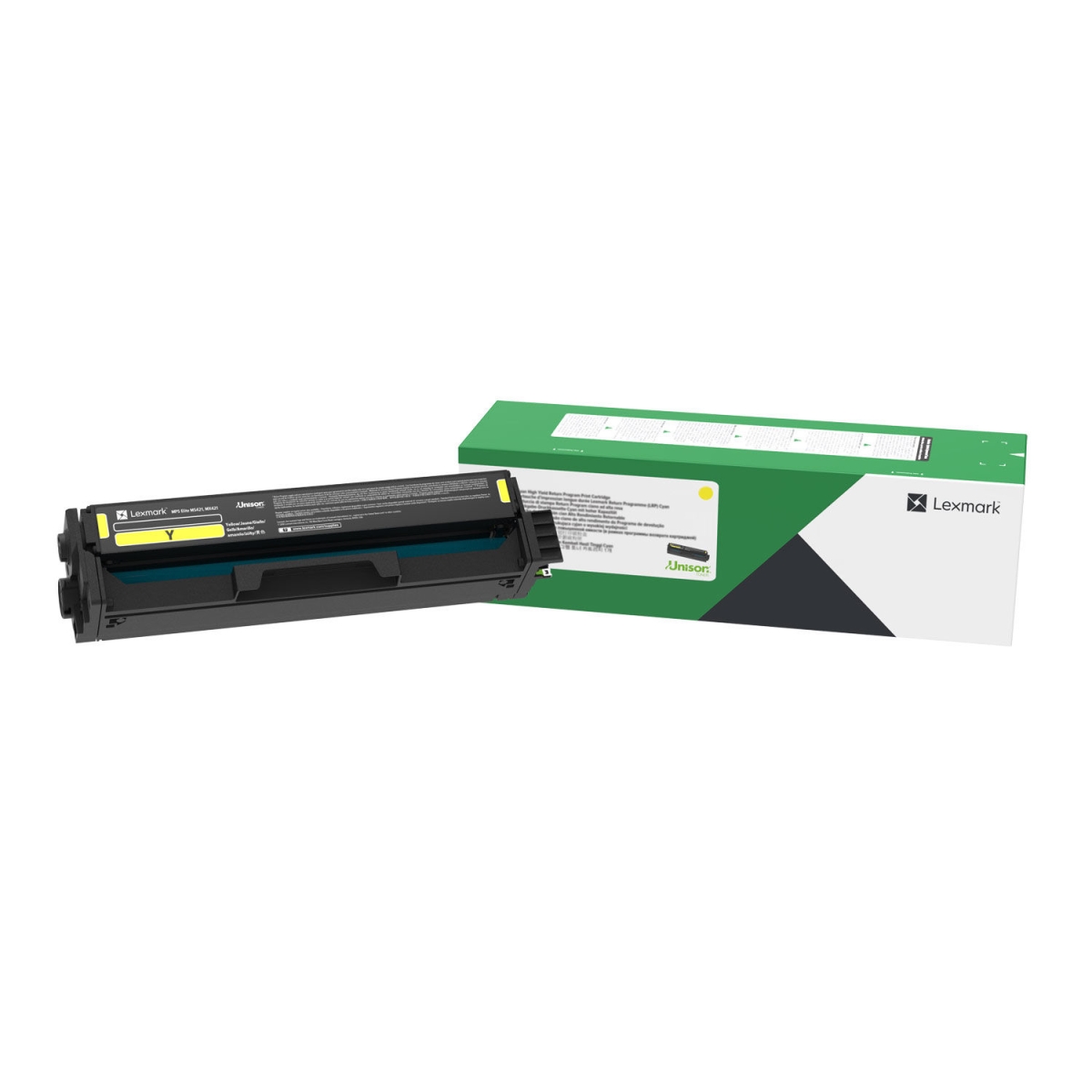 Picture of Lexmark LEXC3210Y0 1500 Page-Yield Return Program Toner Cartridge, Yellow