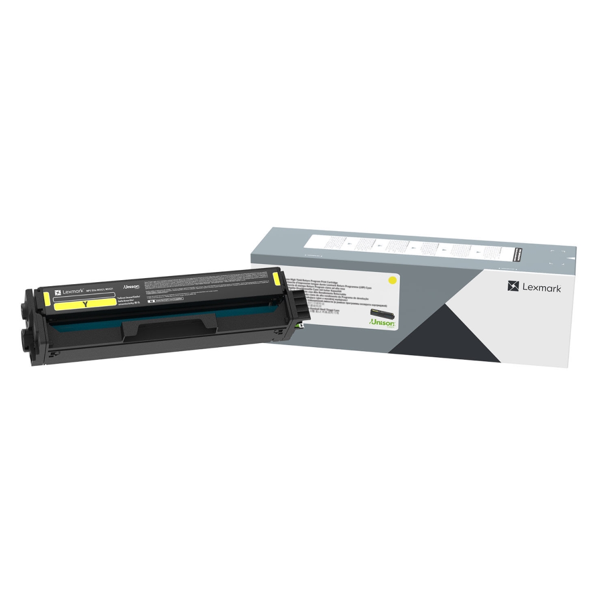 Picture of Lexmark LEX20N10Y0 1500 Page-Yield Return Program Toner, Yellow