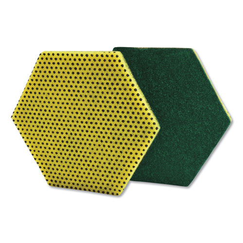 Picture of 3M MMM96HEX Dual Purpose Scour Pad&#44; Gray & Yellow