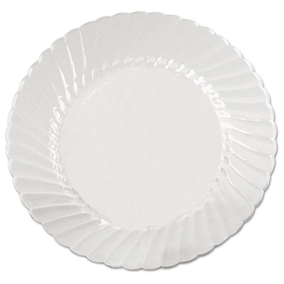 Picture of WNA CW9180 9 in. Classicware Plastic Plates&#44; Clear - 18 per Bag&#44; Bag of 10