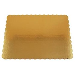 Picture of Southern Champion Tray SCH1665 1 by 2 Sheet Scalloped Cake Pad&#44; Gold