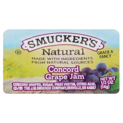 Picture of Smuckers SMU8202 0.5 oz Natural Grape Jam