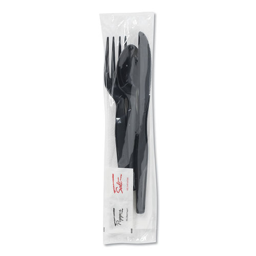 Picture of Dixie DXECH56NSPC7 Wrapped Tableware Cutlery - Fork&#44; Knife&#44; Spoon & Napkin - 250 per Case