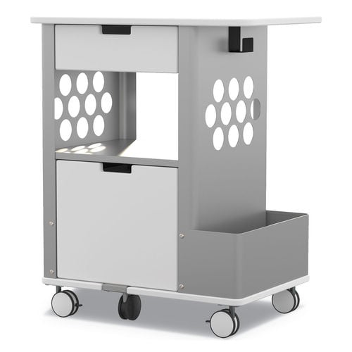 SAF5202WH Mobile Rolling Storage Cart, White -  Safco